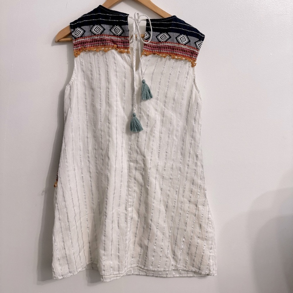 Altar’d State Small Boho Aztec Tribal Abara Sleeveless Embroidered Dress Size M - Picture 2 of 11